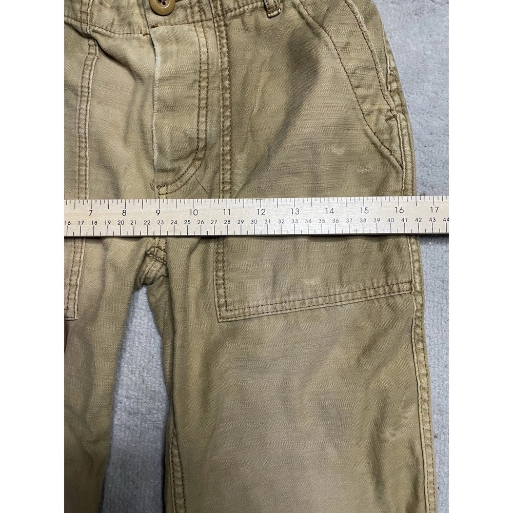 Women's Free People Tan Cropped Pants Capris Size 25, Inseam 21" Khakis - Picture 6 of 13